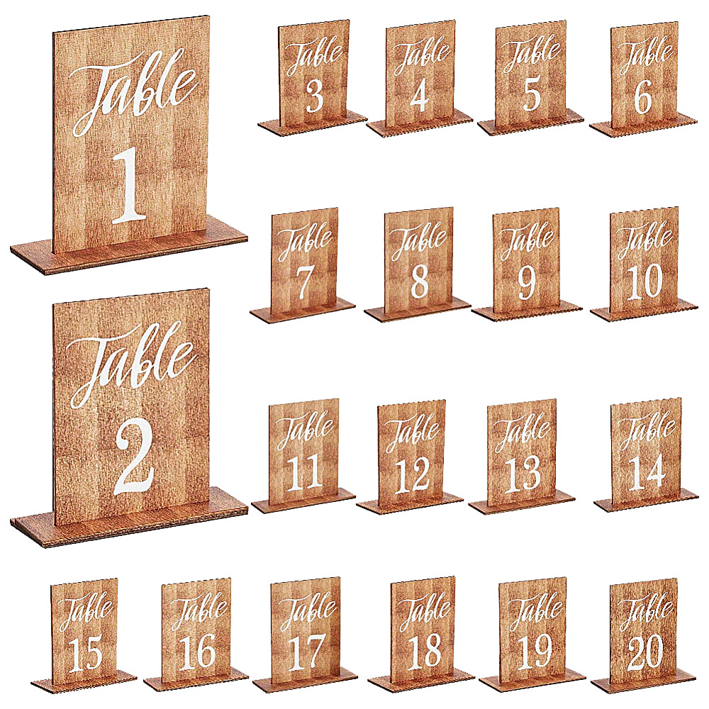 Graded Card Display - 20pcs Elegant Flat Printed Wooden Table