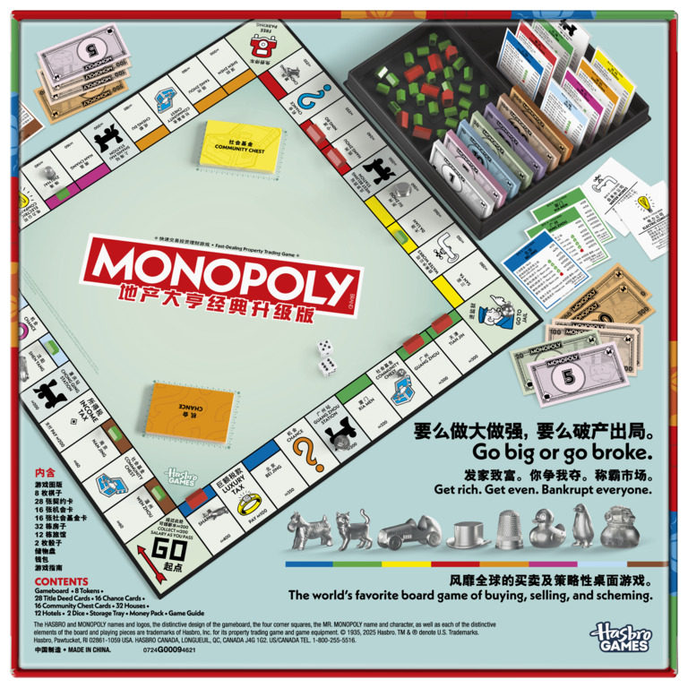 Genuine Hasbro Monopoly Classi - Hasbro Game Monopoly ulasan dan harga