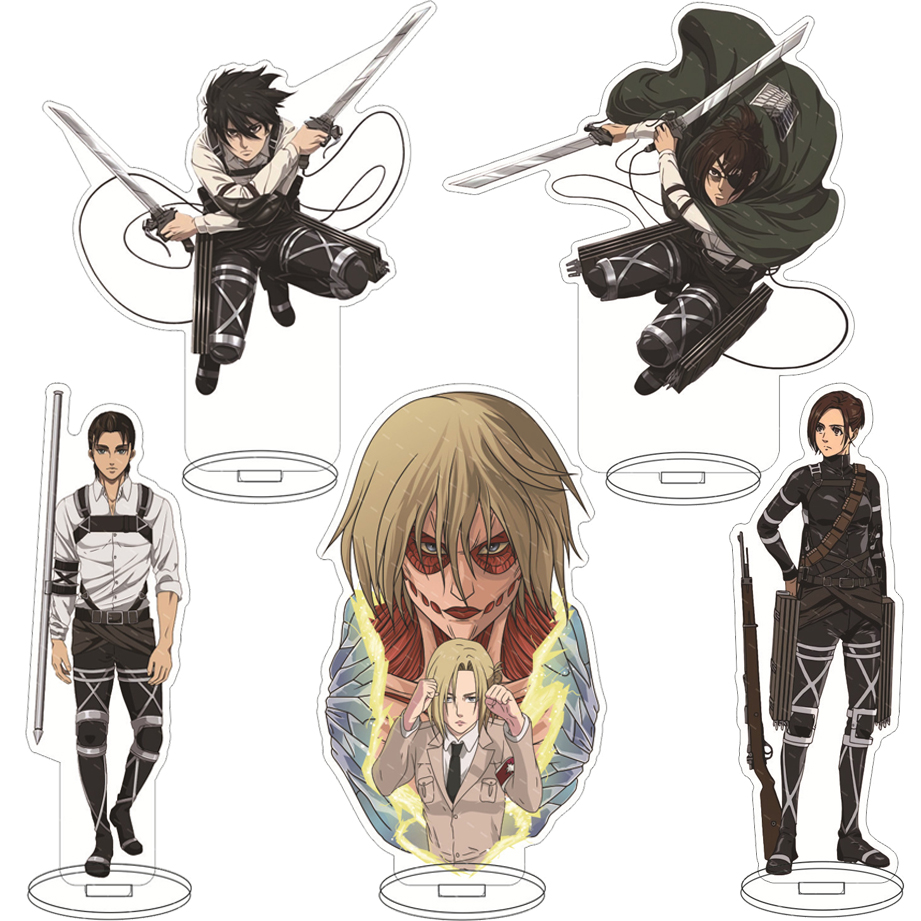16CM Anime Figure ‌Attack on T - Figma Stand Set ulasan dan harga