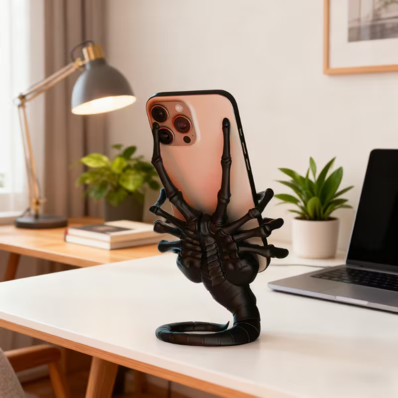 Creative Alien Facehugger Phon - Action Figure Stand ulasan dan harga
