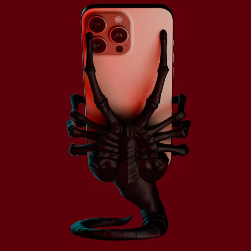 Creative Alien Facehugger Phon - Action Figure Stand ulasan dan harga