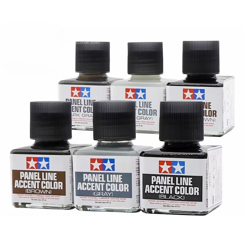 Panel Line Accent Color 40ml E - Tamiya Model Paint Set ulasan dan harga