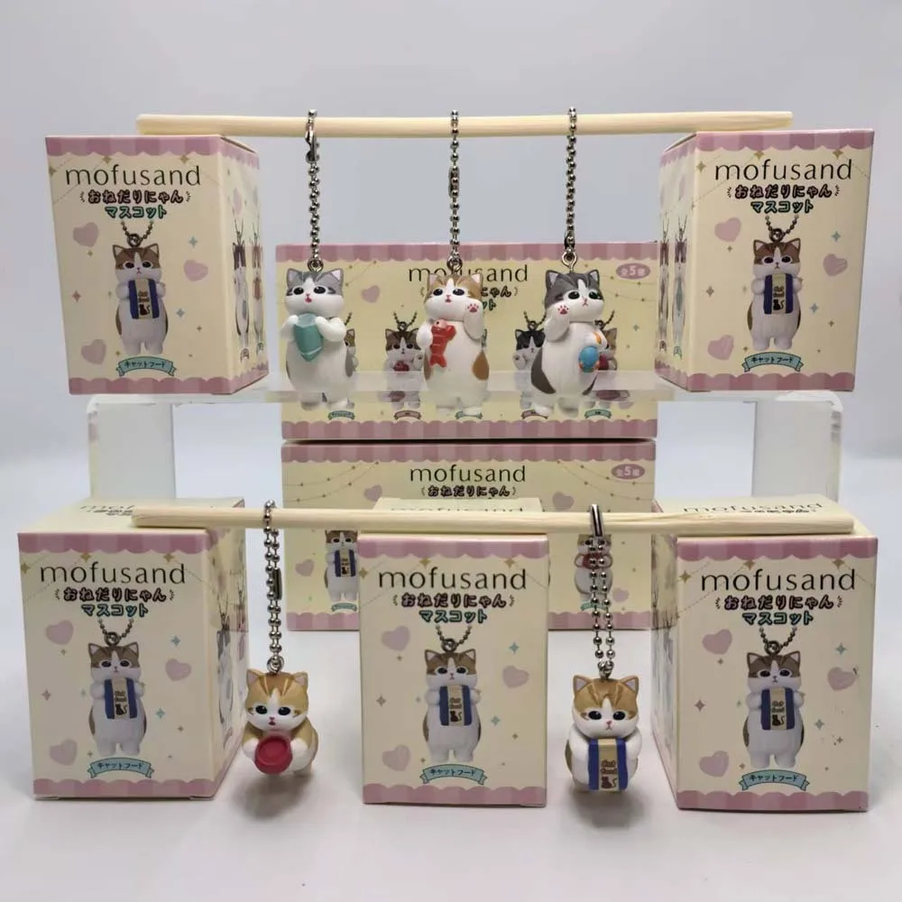 Mofusand Kawaii Cat Keychain B - Action Figure Stand ulasan dan harga