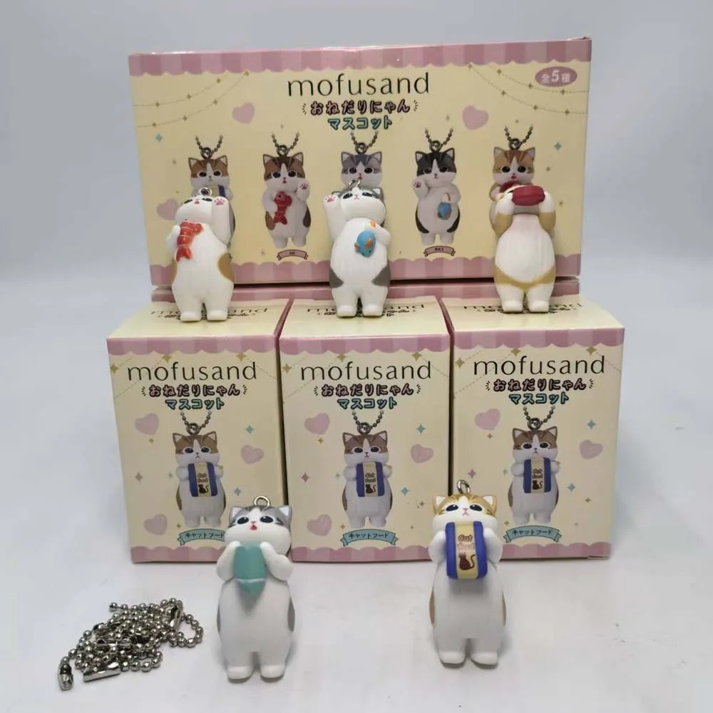 Mofusand Kawaii Cat Keychain B - Action Figure Stand ulasan dan harga