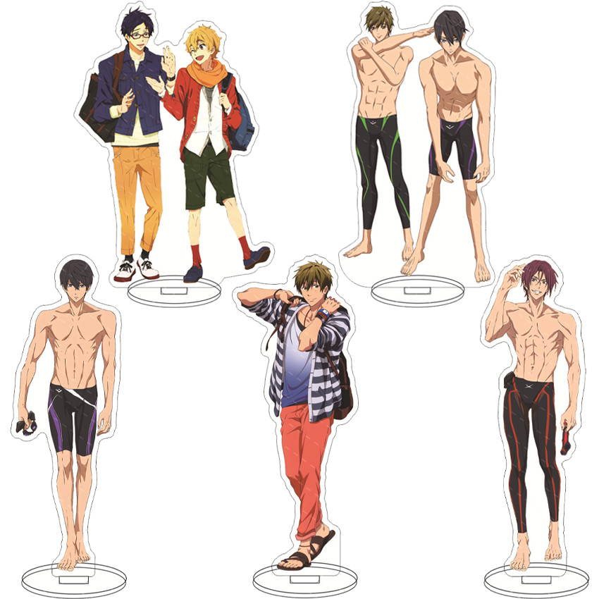 16CM Anime Acrylic Figure Free - Figma Stand Set ulasan dan harga