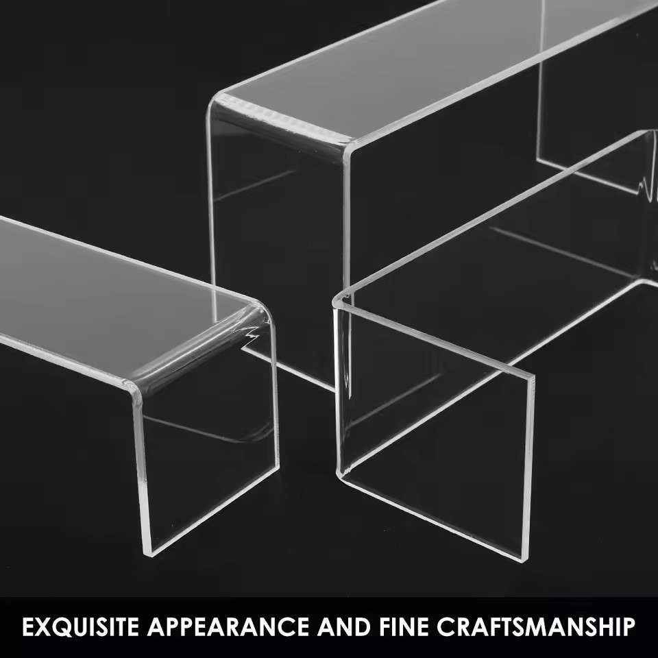 3/6/9/12Pc Clear Acrylic Displ - Display Risers Set ulasan dan harga