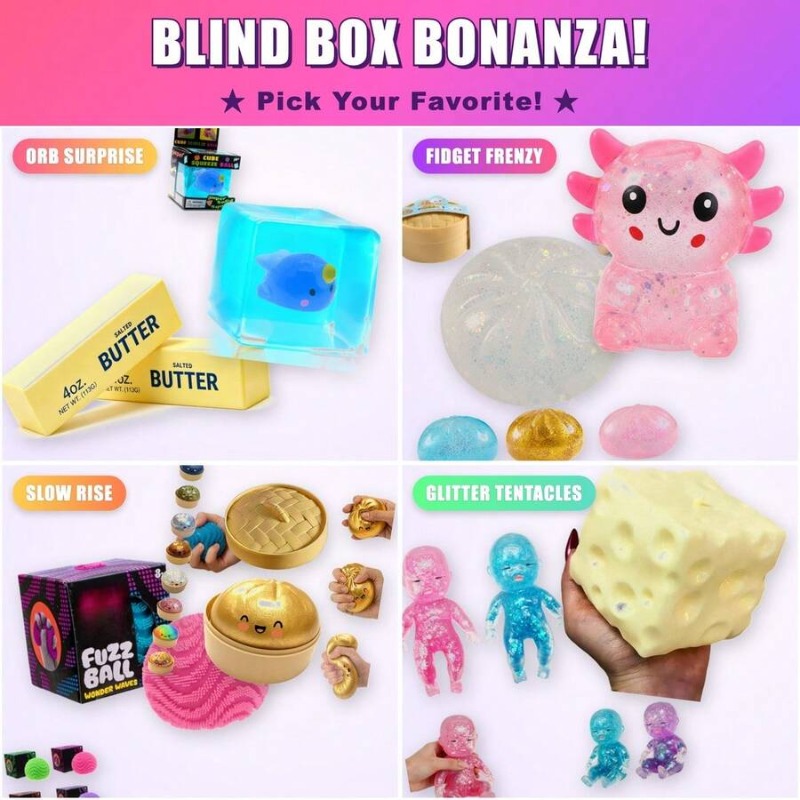 Cute Surprise Fidget Toy Stres - Mystery Box Blind Bag ulasan dan harga