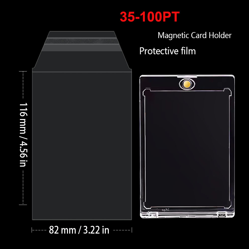 100PCS ReSealable Card Holder  - Card Top Loader ulasan dan harga