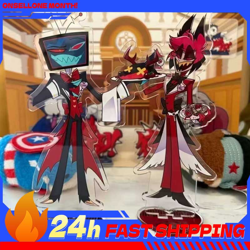 2pcs Hazbin Anime Peripherals  - Figma Stand Set ulasan dan harga