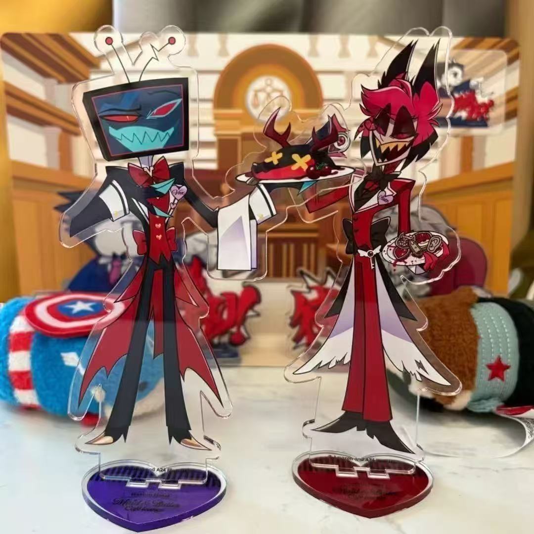 2pcs Hazbin Anime Peripherals  - Figma Stand Set ulasan dan harga