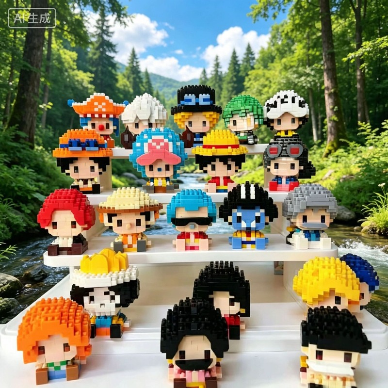 New ONE PIECE Sun God Nika Luf - Building Block Mini ulasan dan harga