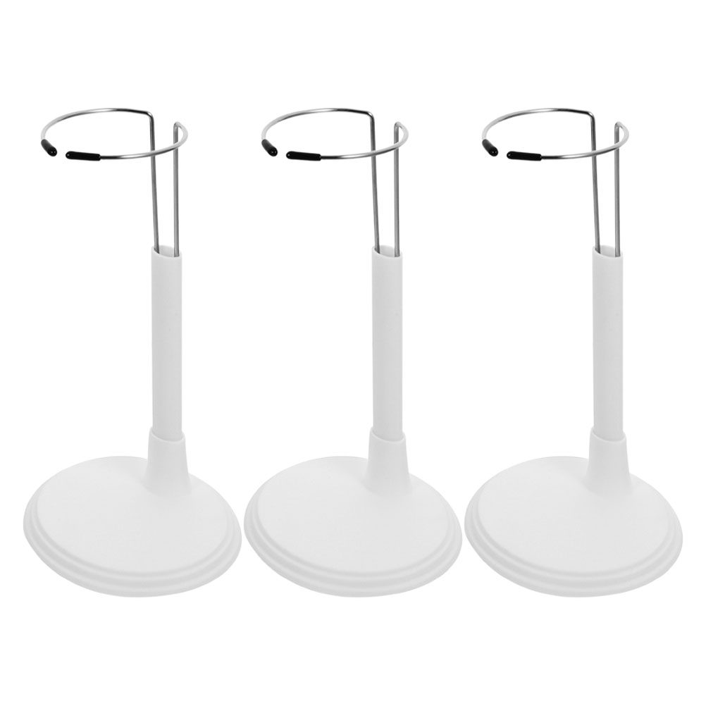 3Pcs White Adjustable Support  - Action Figure Stand ulasan dan harga