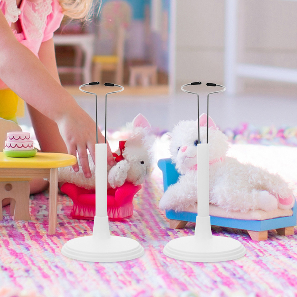 3Pcs White Adjustable Support  - Action Figure Stand ulasan dan harga
