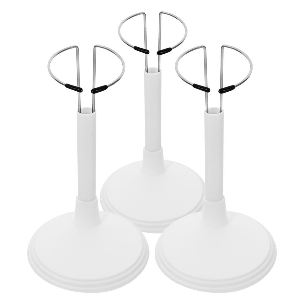 3Pcs White Adjustable Support  - Action Figure Stand ulasan dan harga