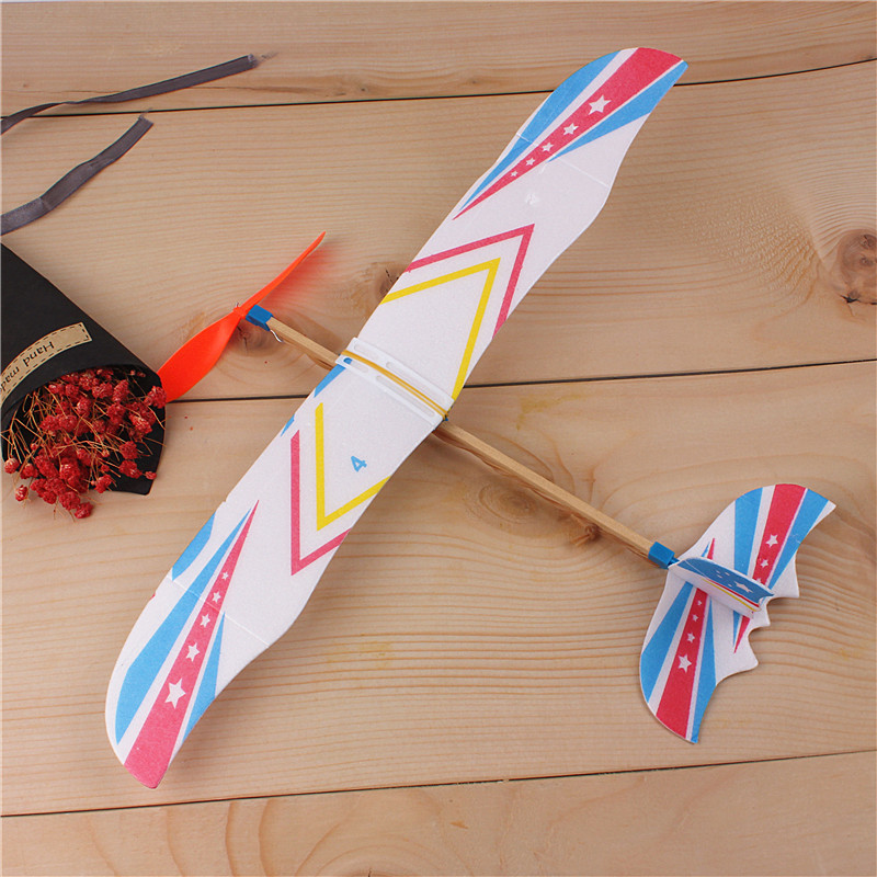 5/10Pcs Rubber Band Powered Ai - Model Airplane Plastic ulasan dan harga