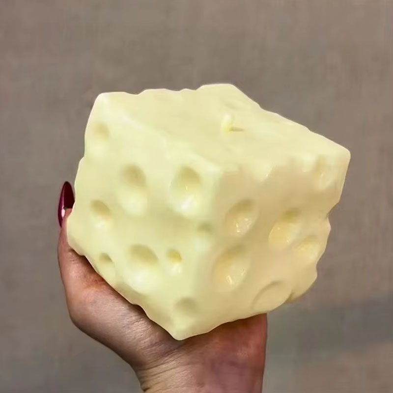 ◑Jumbo Cheese Cube Stress Ball - Fidget Cube Original ulasan dan harga