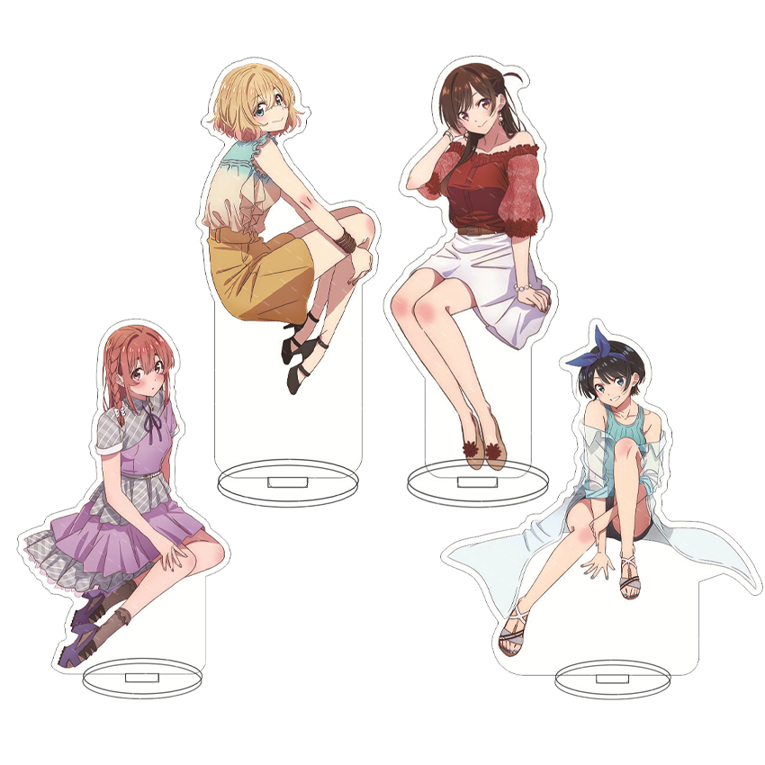 16CM Anime Figure Rent-A-Girlf - Figma Stand Set ulasan dan harga