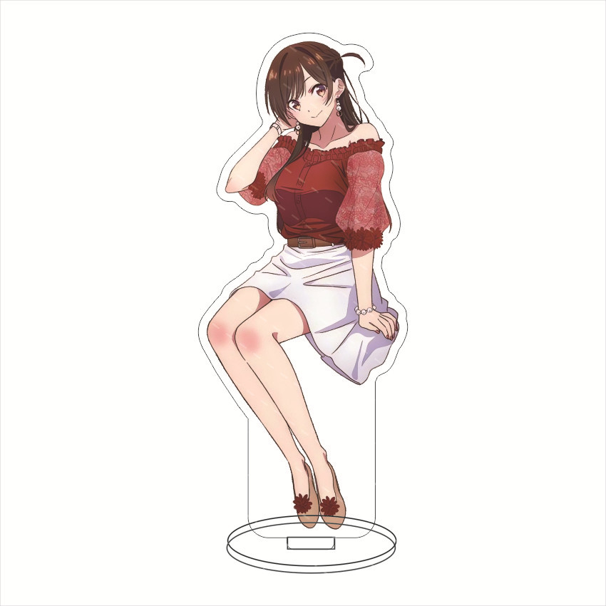 16CM Anime Figure Rent-A-Girlf - Figma Stand Set ulasan dan harga
