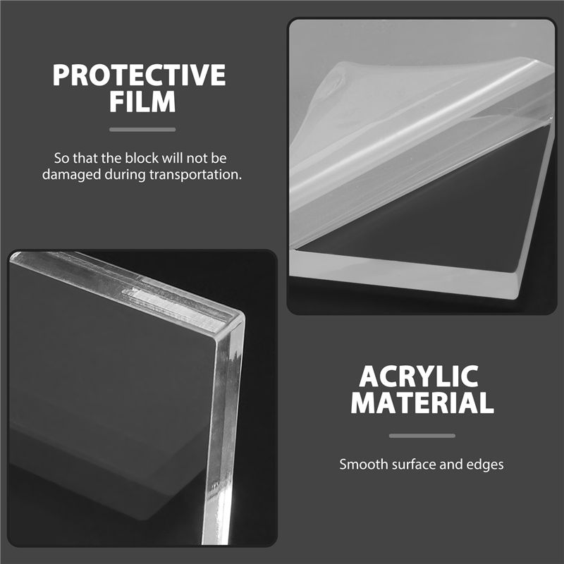 DT19 10Pc Clear Acrylic Stamp  - Display Risers Set ulasan dan harga