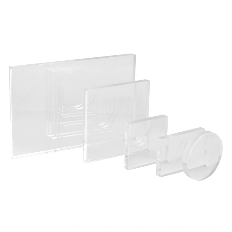 DT19 10Pc Clear Acrylic Stamp  - Display Risers Set ulasan dan harga