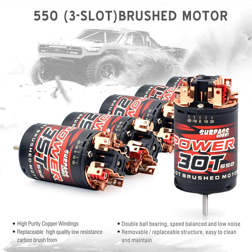 SURPASS HOBBY 540 550 Brushed  - Tamiya Model Rc Car ulasan dan harga