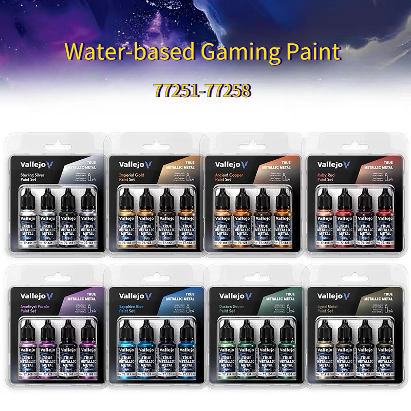Vallejo Game Color True Metall - Tamiya Model Paint Set ulasan dan harga
