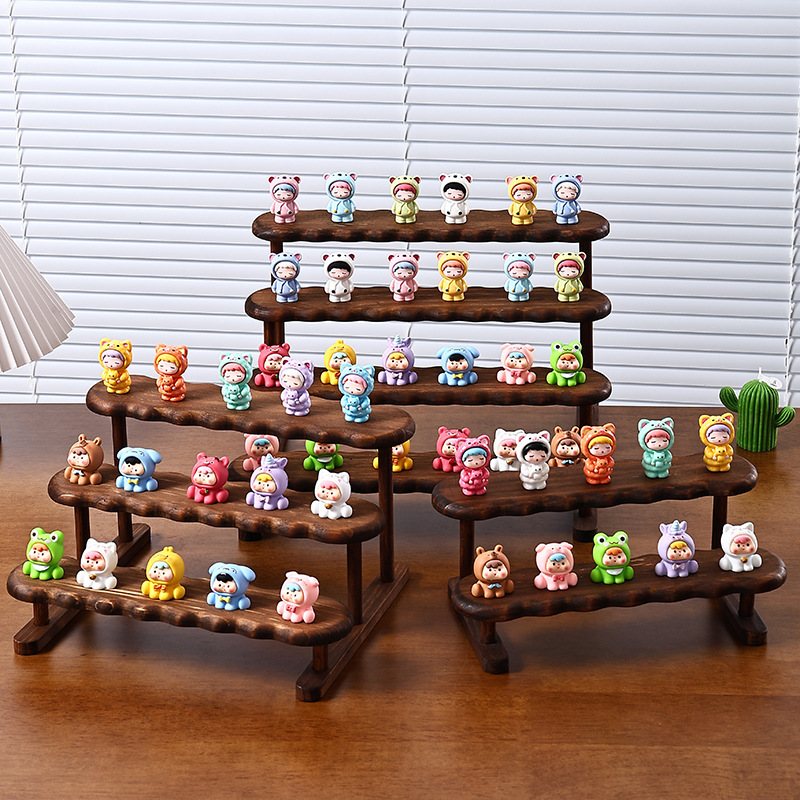2/3/4/5 Layer Wooden Display R - Display Risers Set ulasan dan harga