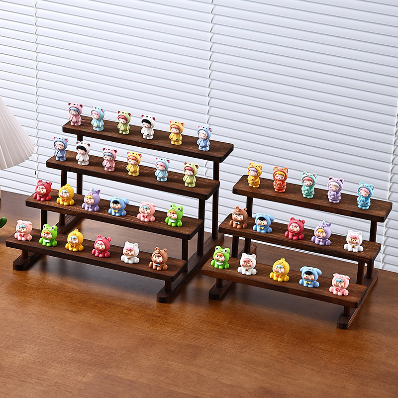 2/3/4/5 Layer Wooden Display R - Display Risers Set ulasan dan harga