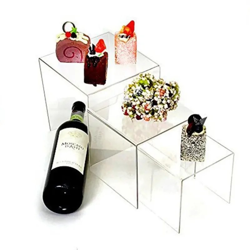 6pcs/Set Acrylic Display Stand - Display Risers Set ulasan dan harga