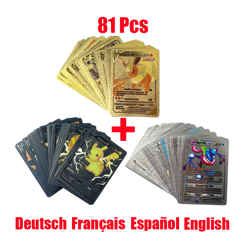81-15Pcs Pokemon Cards Gold Si - Pokemon Binder Card ulasan dan harga