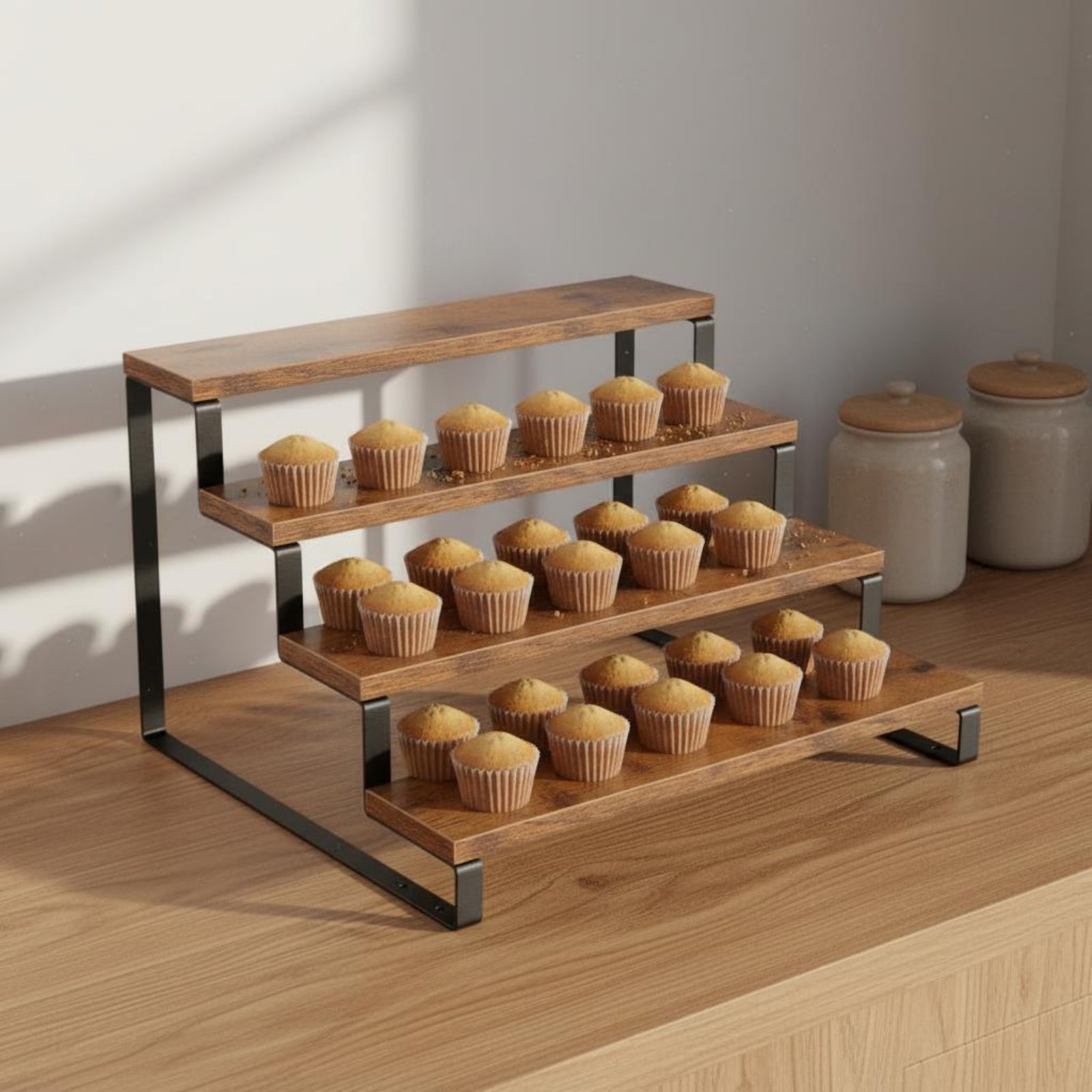 4 Tier Display Riser Space Sav - Display Risers Set ulasan dan harga