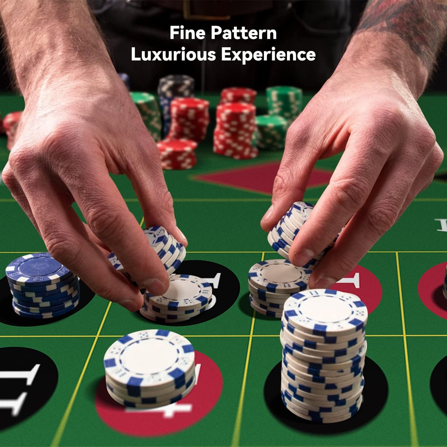 120x60cm Green Roulette Rubber - Graded Card Display ulasan dan harga